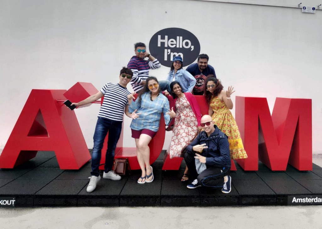 A group of friends at Amsterdam