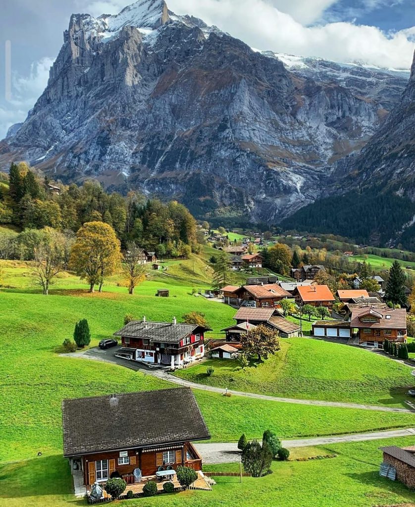 The picturesque beauty at Wengen