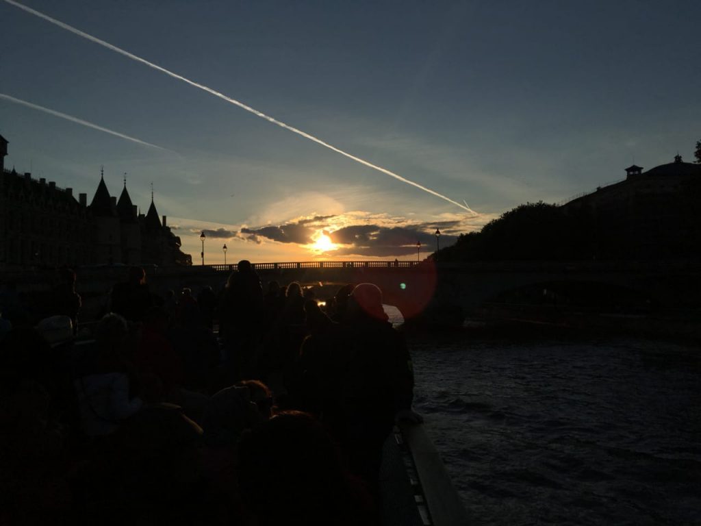 A beautiful sunset at Paris