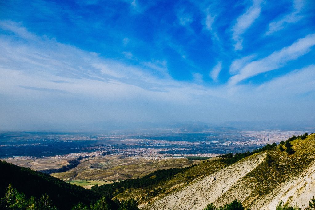 Scenic view of Sierra Nevada