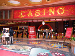 The entrance to Casino in Singapore