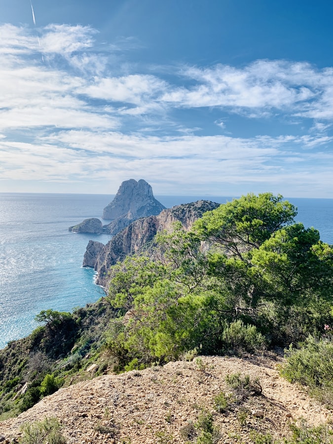 rocks in the Cala D'Hort beach