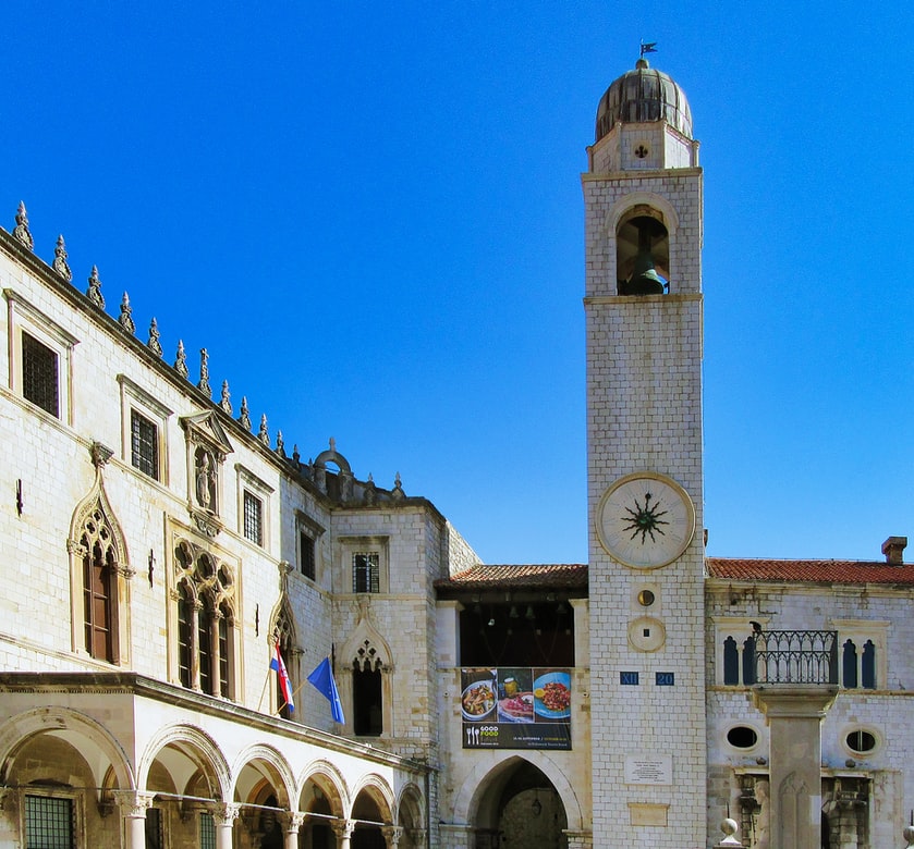 Clock tower in Dubrovnik