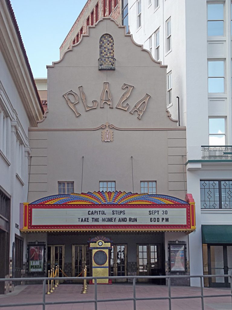 entrance of the Plaza theatre