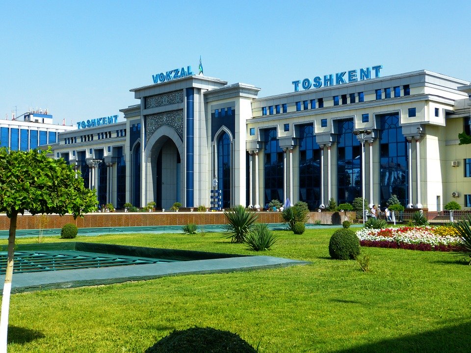 Uzbekistan railway station