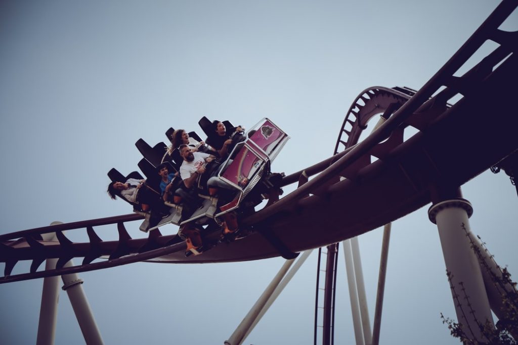 a roller coaster