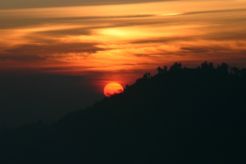 Sun rise from the Hill