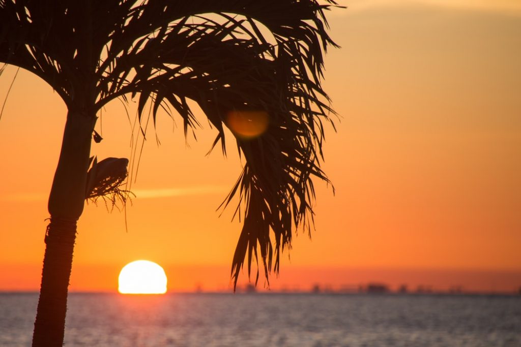 Sunrise in the beach