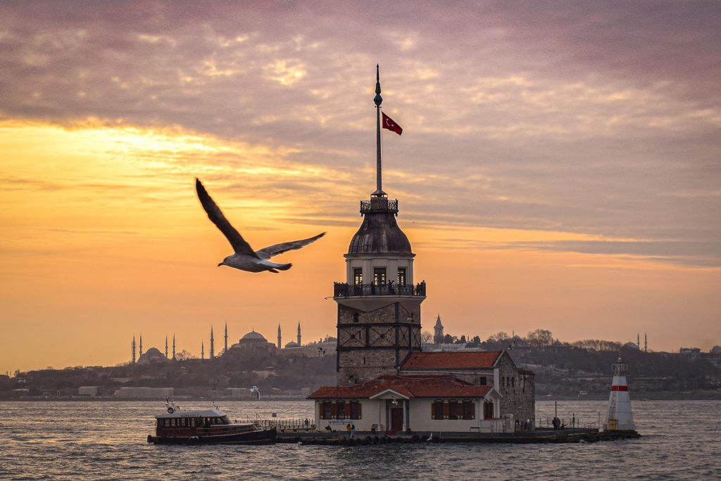 Sunset at Istanbul, Turkey