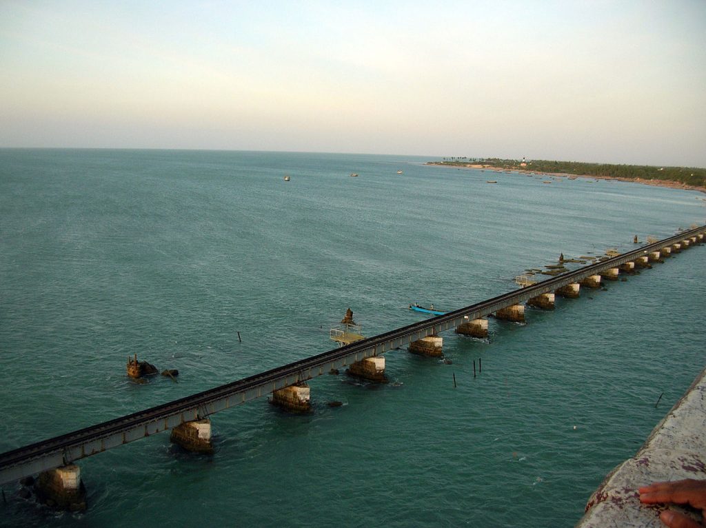 Pamban Railway route