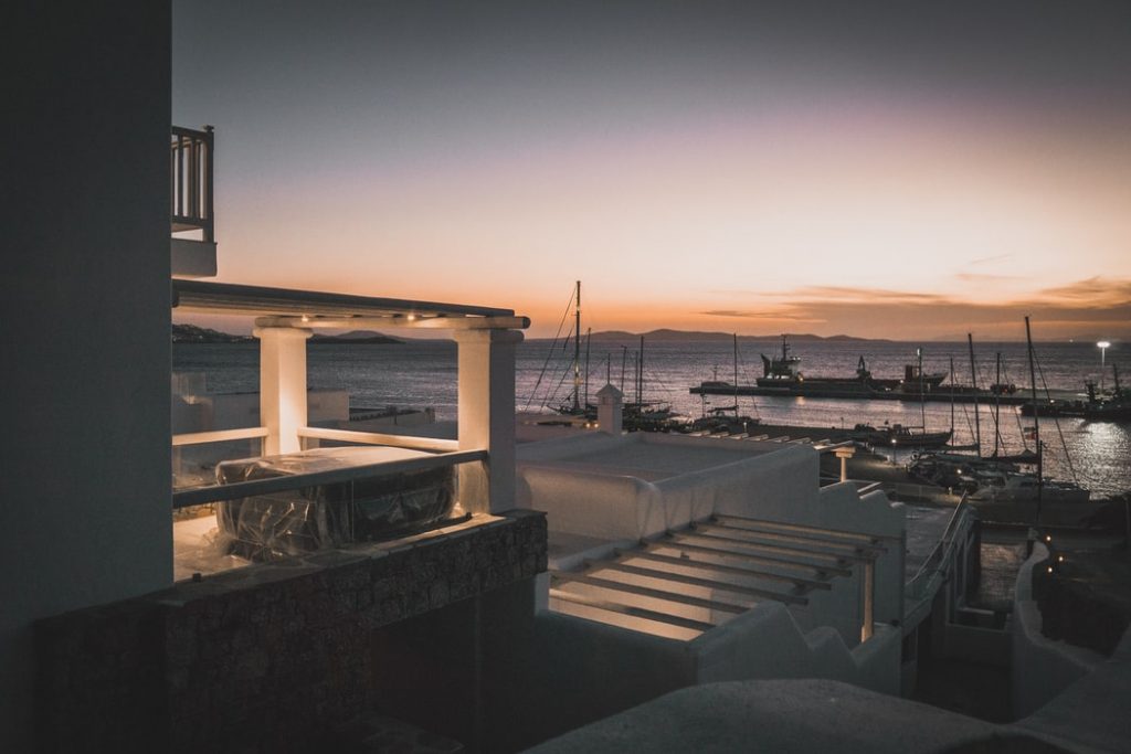 Old harbour in Mykonos