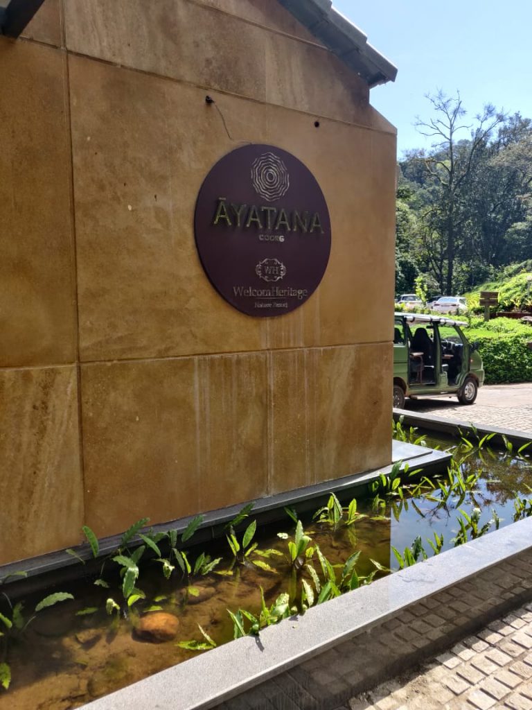 The entrance of our Staycation to Ayatana