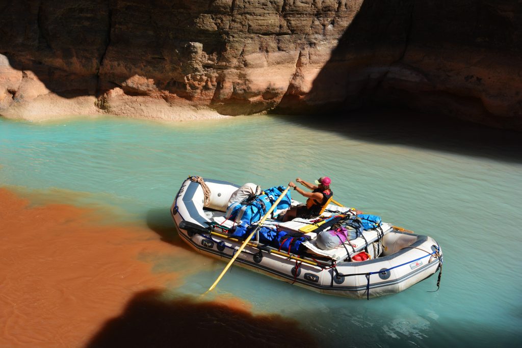 Boating at the Colorado River.