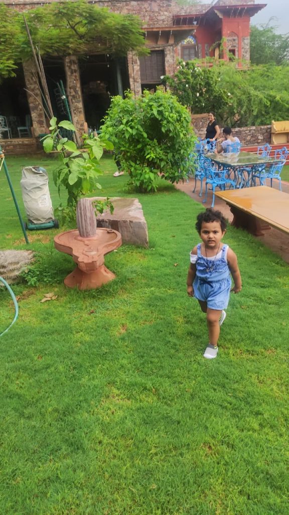kids playing in the area