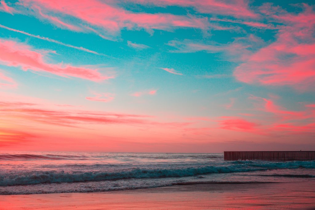 The beautiful Skyline and shores of Tijuana, Mexico