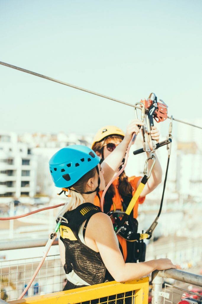 Zip-lining in Seychelles