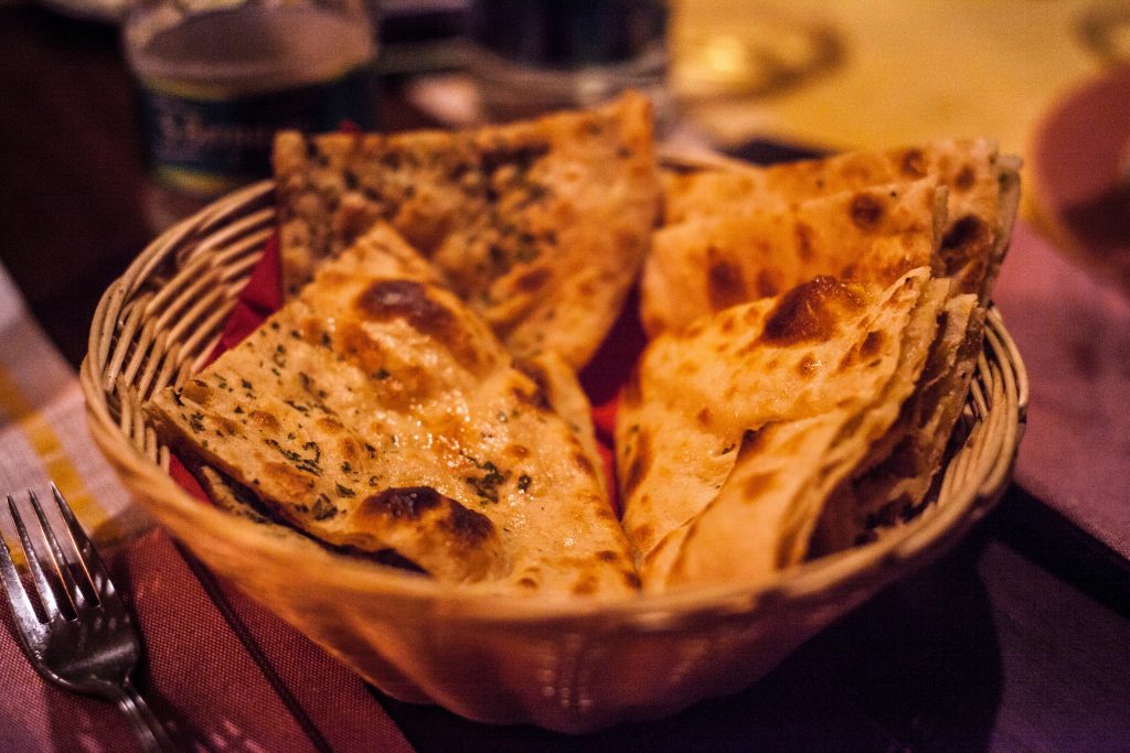 Tandoori Naan at the Tandoori Flames, Maldives