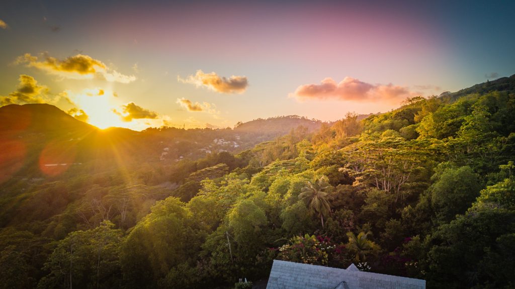 Sunset at Anse Royale, Seychelles