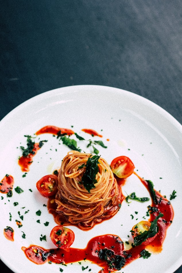 spaghetti with spices