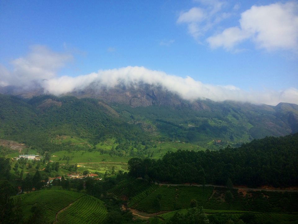 Anamudi Peak, one of the highest peaks in Kerala.