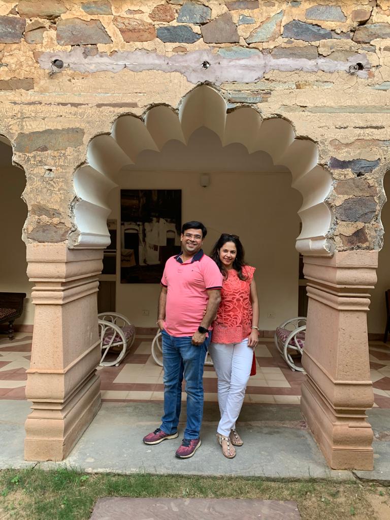 A picture with my wife