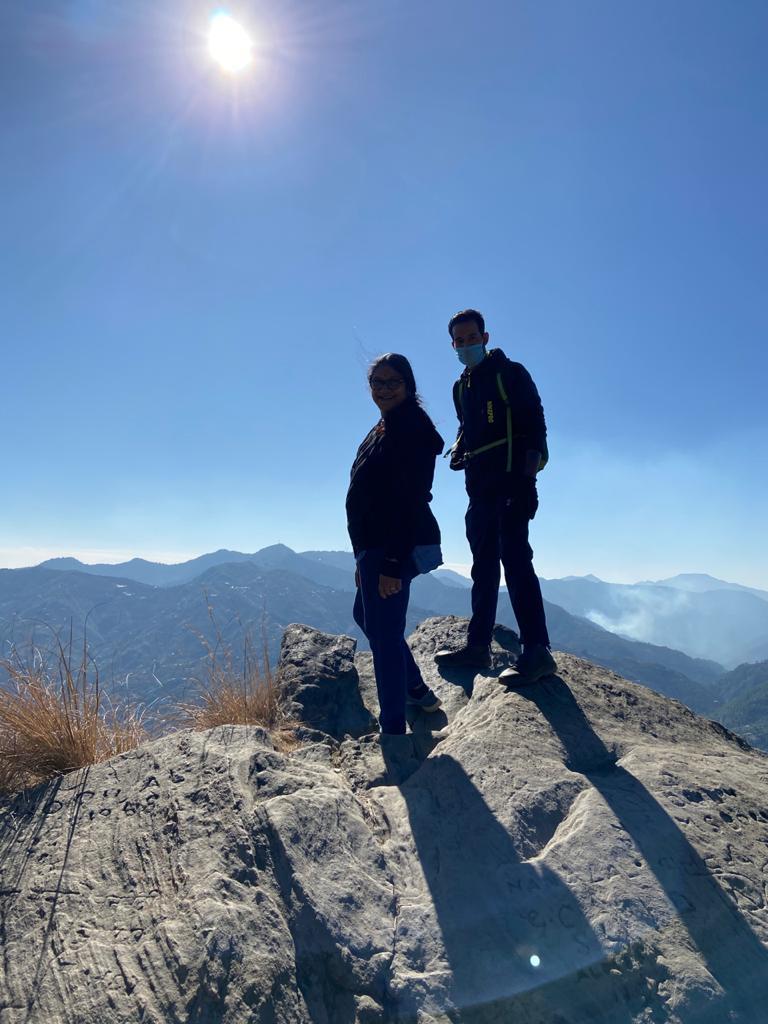People in mountain top