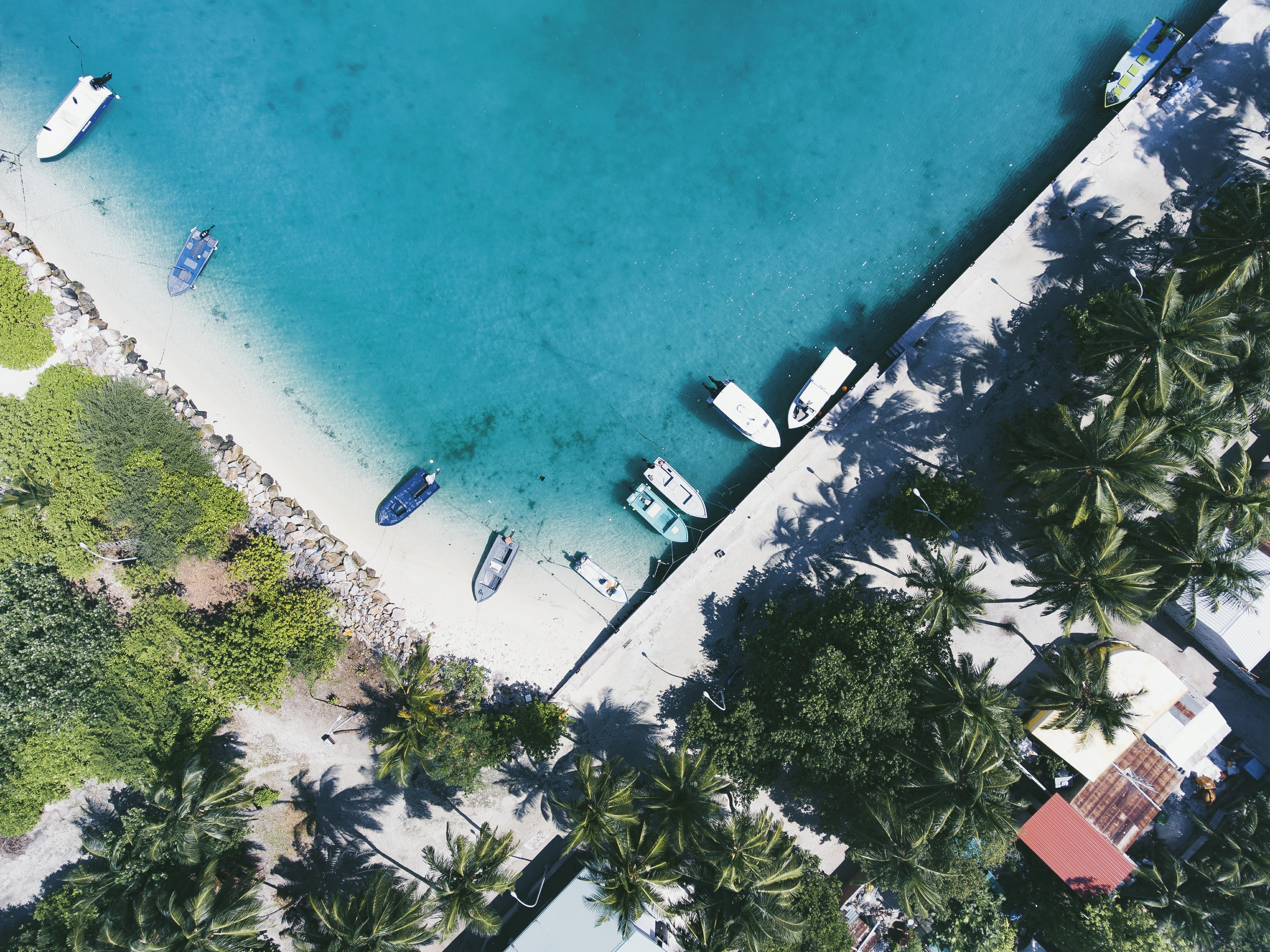Maldives coastal view