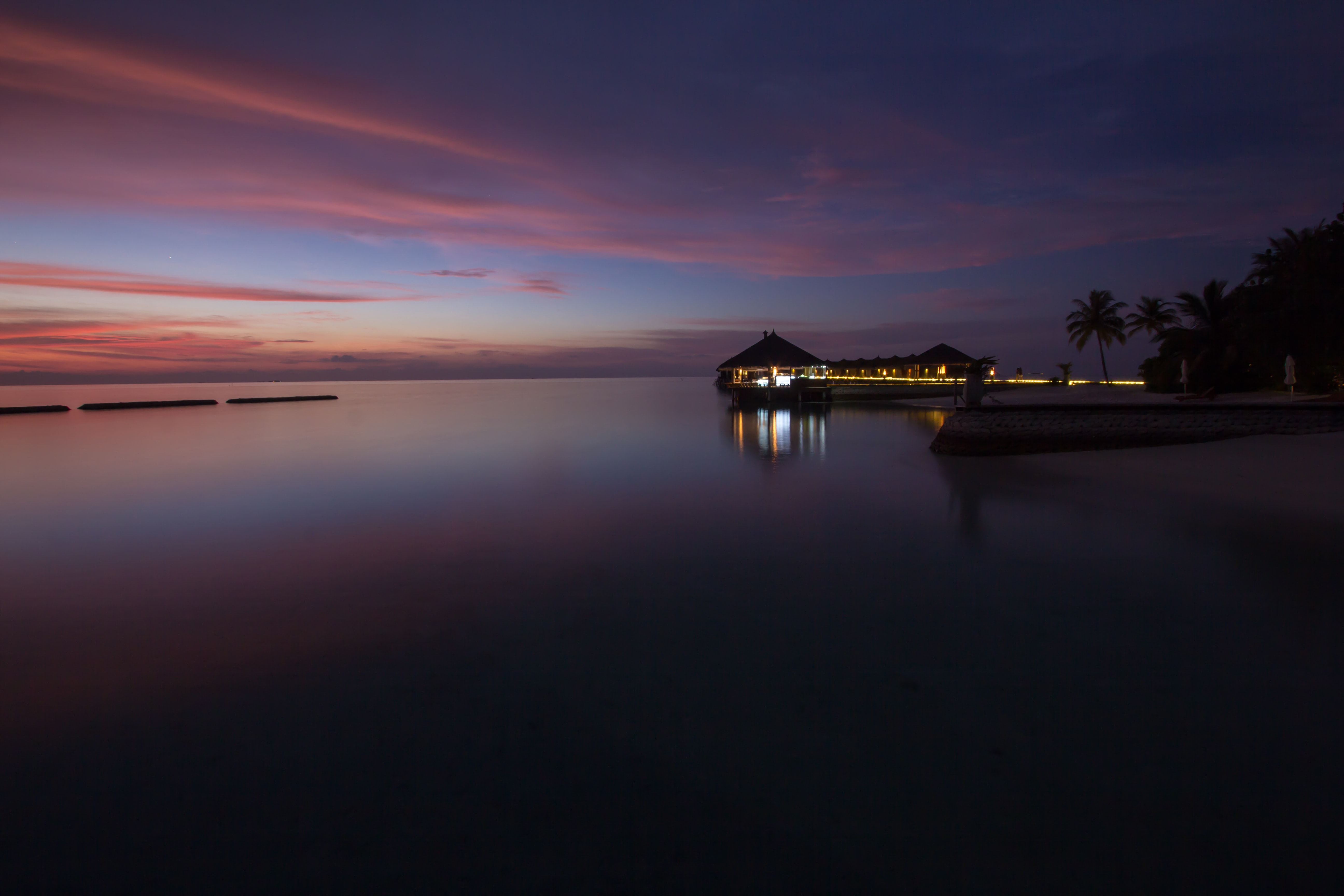 Sunset in the Maldives