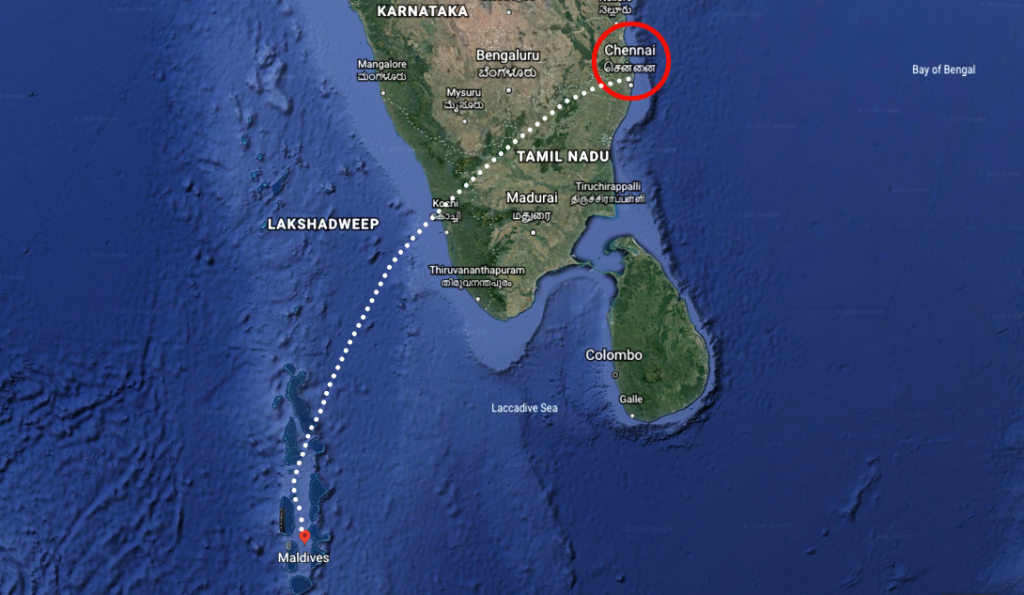 Chennai to Maldives Chennai to Maldives