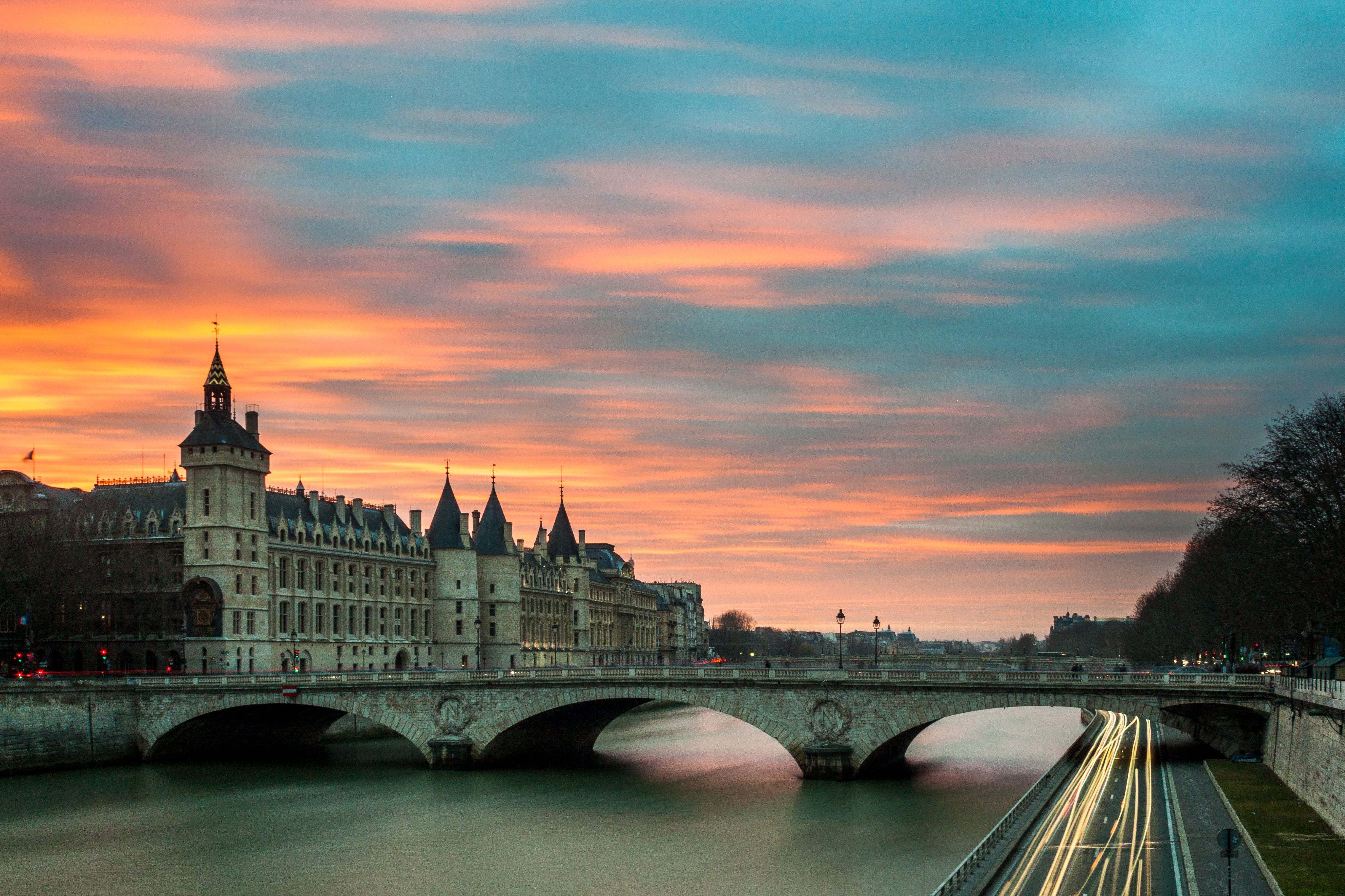 Sunset over the Loire River, Travel Tips for Paris Tour, Paris in September
