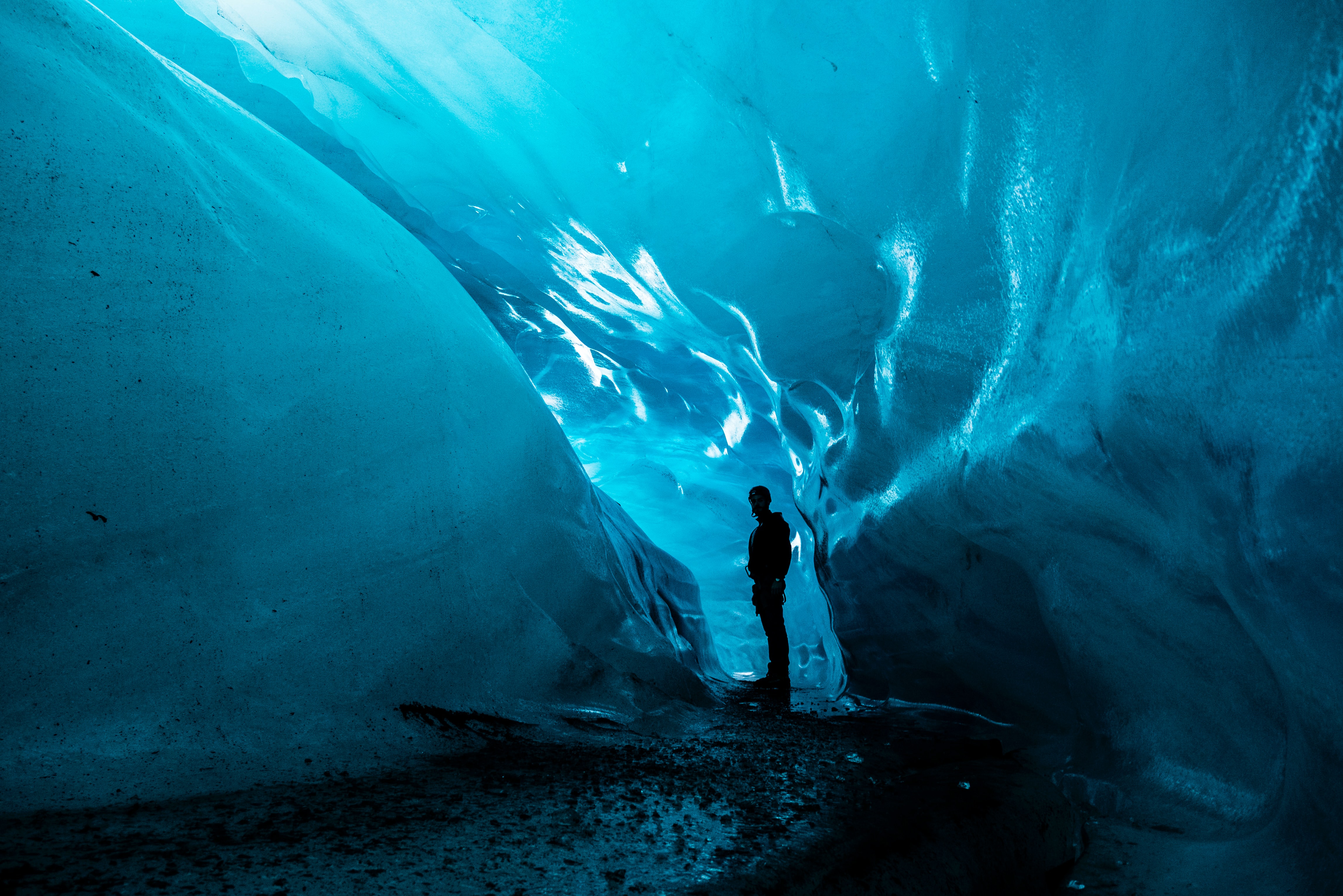 Ice Cave, Iceland during winter