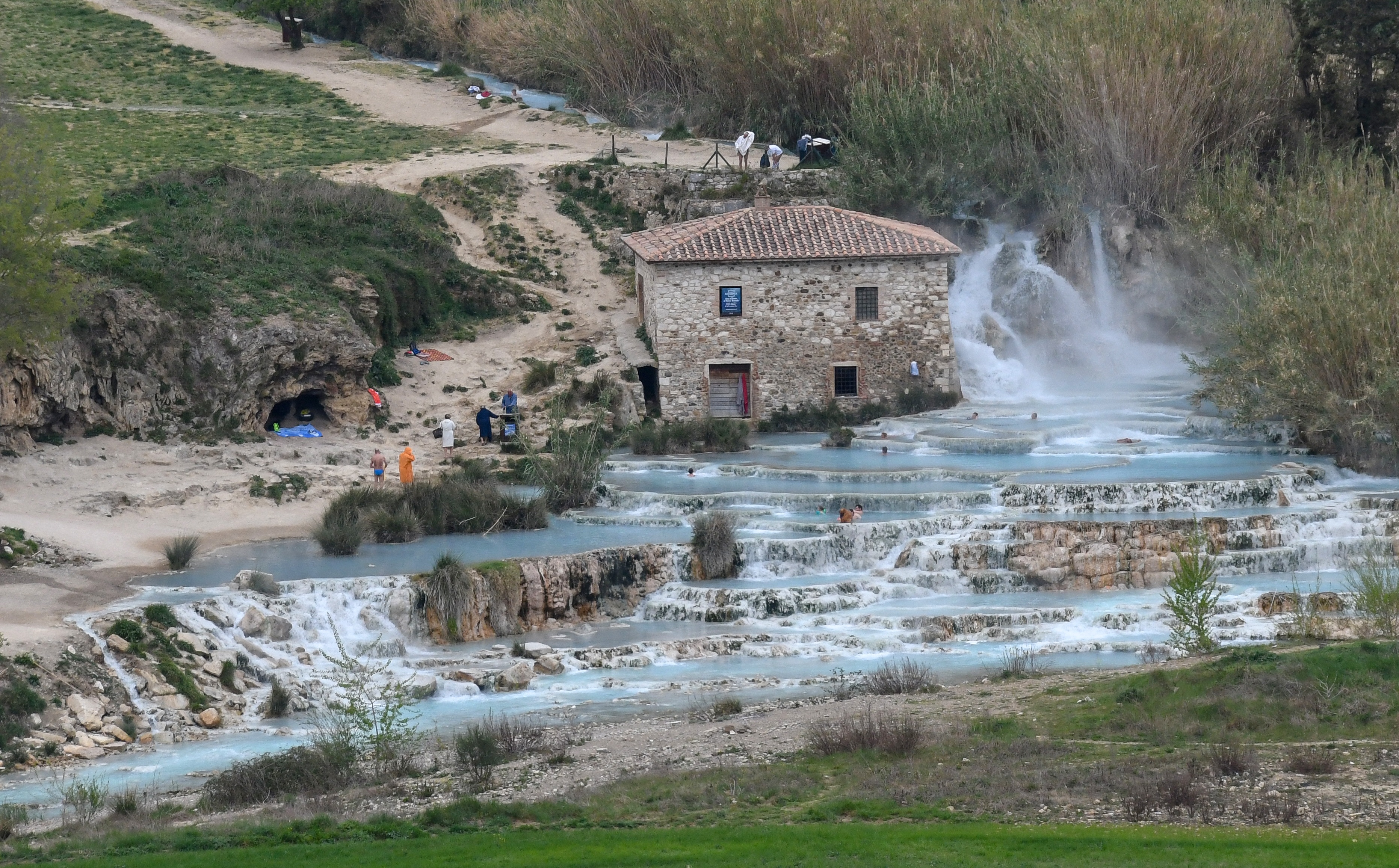Hot springs in Saturnia, Tuscany, Italy, Honeymoon in Italy Travel Guide