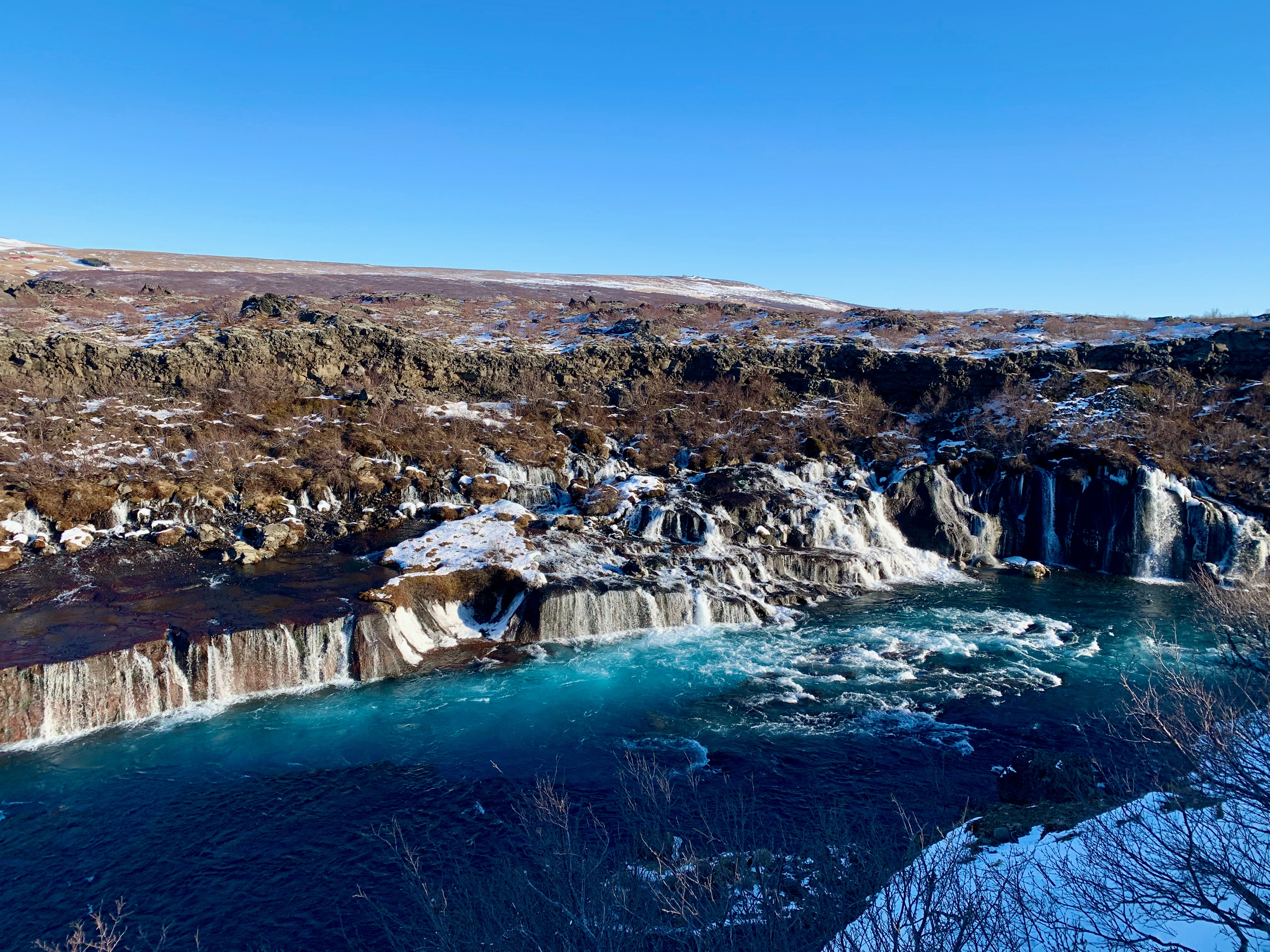 Hraunfossar Waterfalls