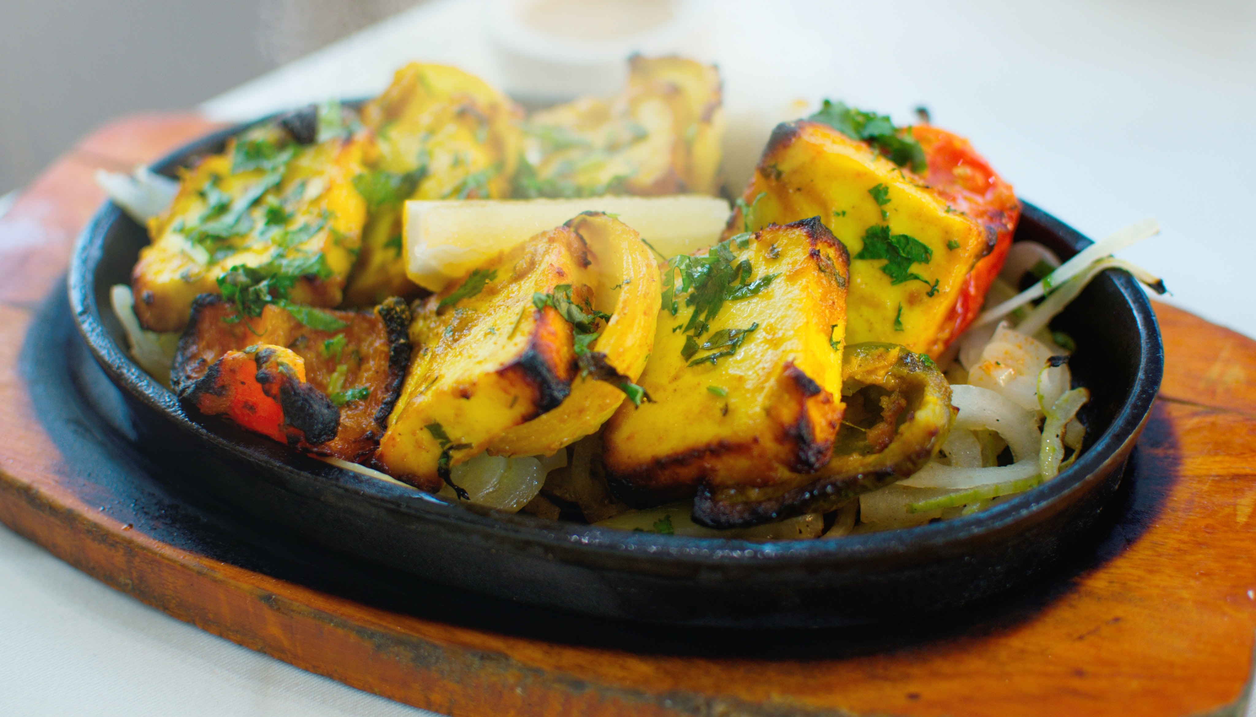 Paneer Tikka, Indian food in Germany